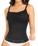 Basic waistband blouse with covered back and adjustable straps BL0238 by Fajas M&D®