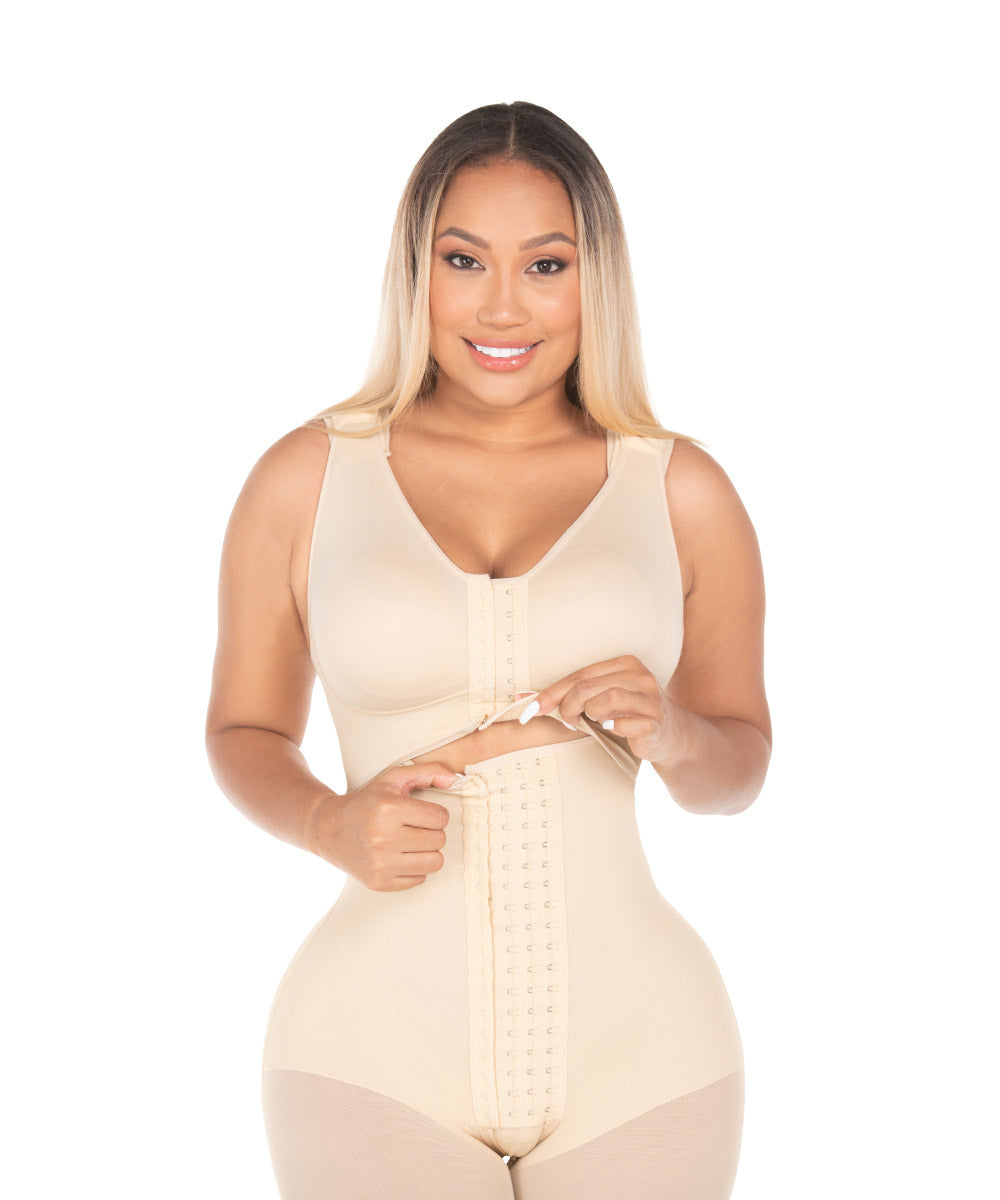 Hourglass Girdle with Overlay Bra F00470 by Fajas M&D®