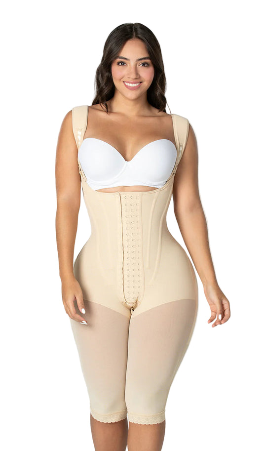Hourglass Girdle with Overlay Bra F00470 by Fajas M&D®
