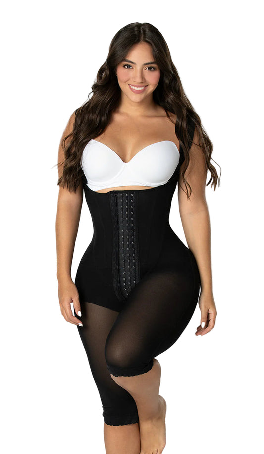 Hourglass Girdle with Overlay Bra F00470 by Fajas M&D®