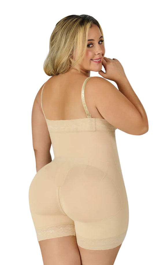 Gaine galbante courte avec fermeture diagonale F0766 de Fajas M&amp;D