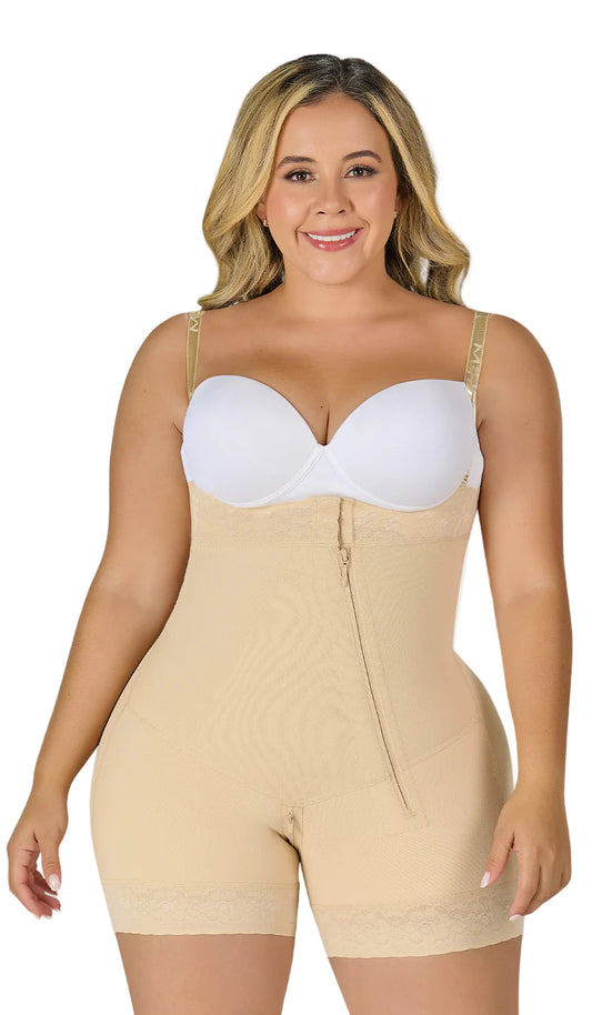 Gaine galbante courte avec fermeture diagonale F0766 de Fajas M&amp;D