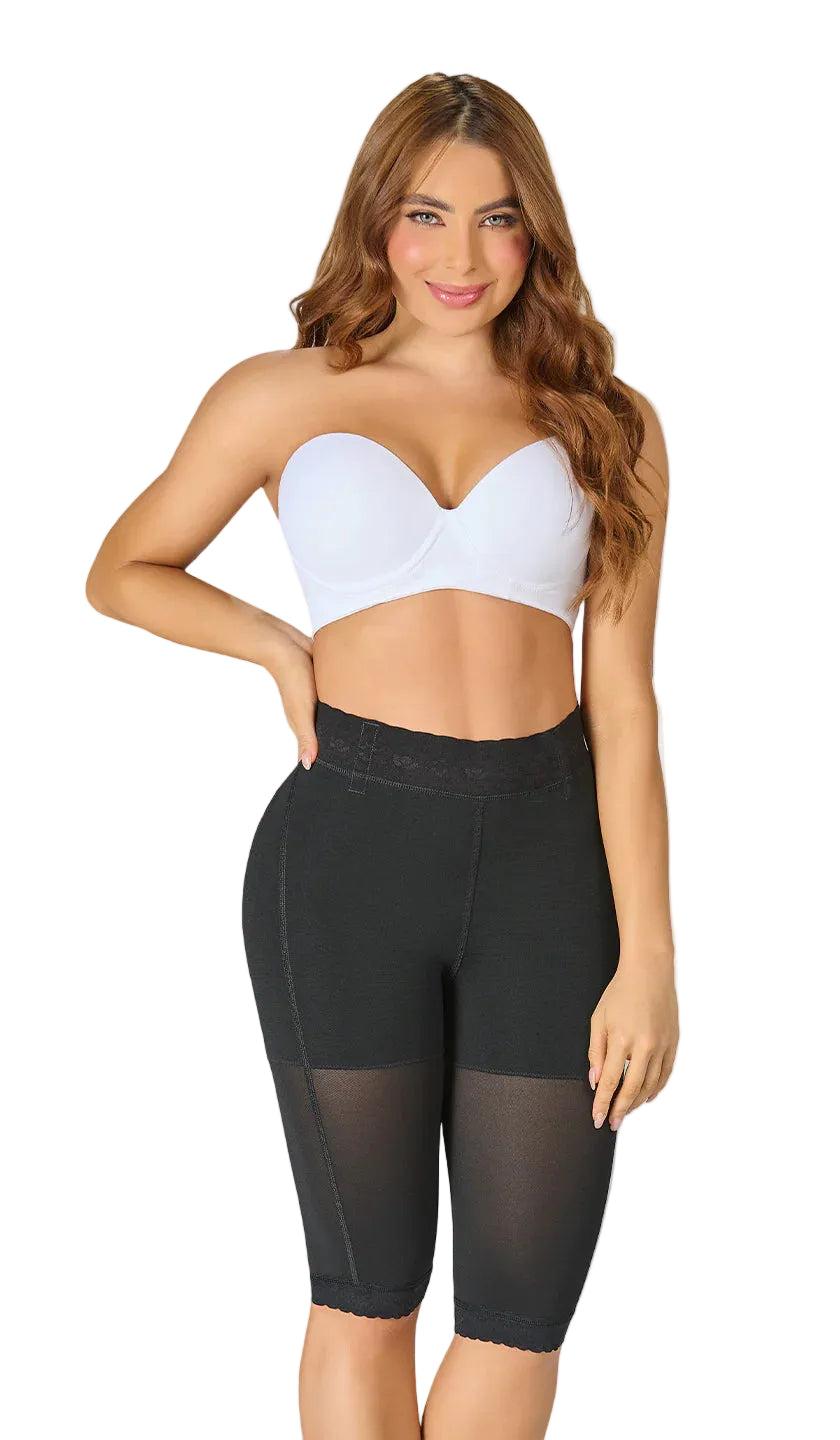 Short largo postquirúrgico de talle alto, STA0323 de Fajas M&D®