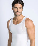 Camiseta de compresión moderada en abdomen y zona lumbar en algodón elástico de Leonisa® 035013