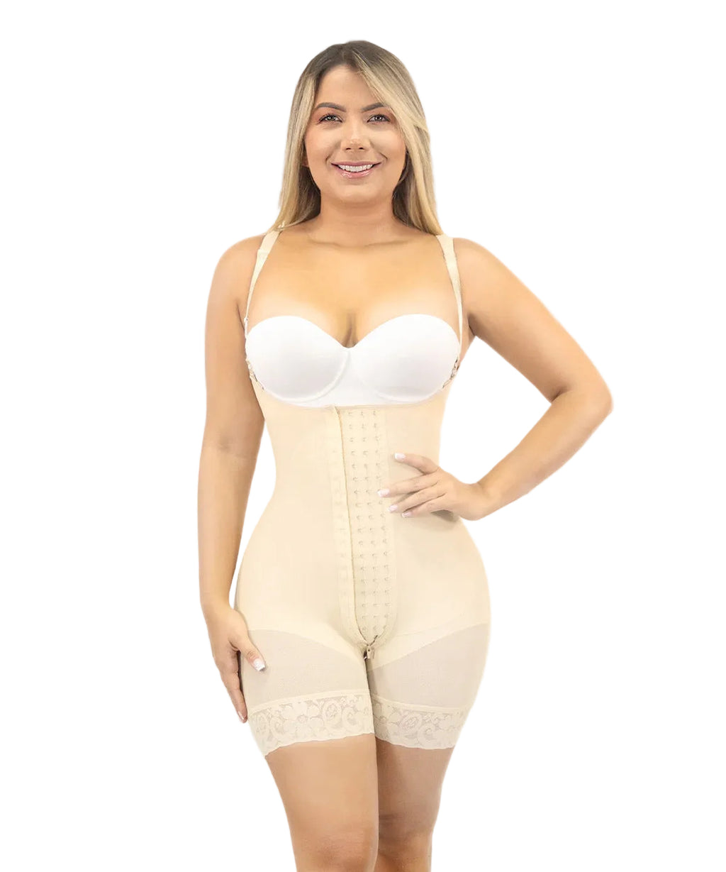 Short girdle with abdominal reinforcement F00463 by Fajas M&amp;D®