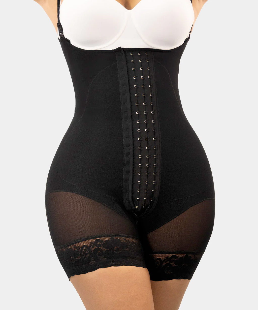Short girdle with abdominal reinforcement F00463 by Fajas M&amp;D®