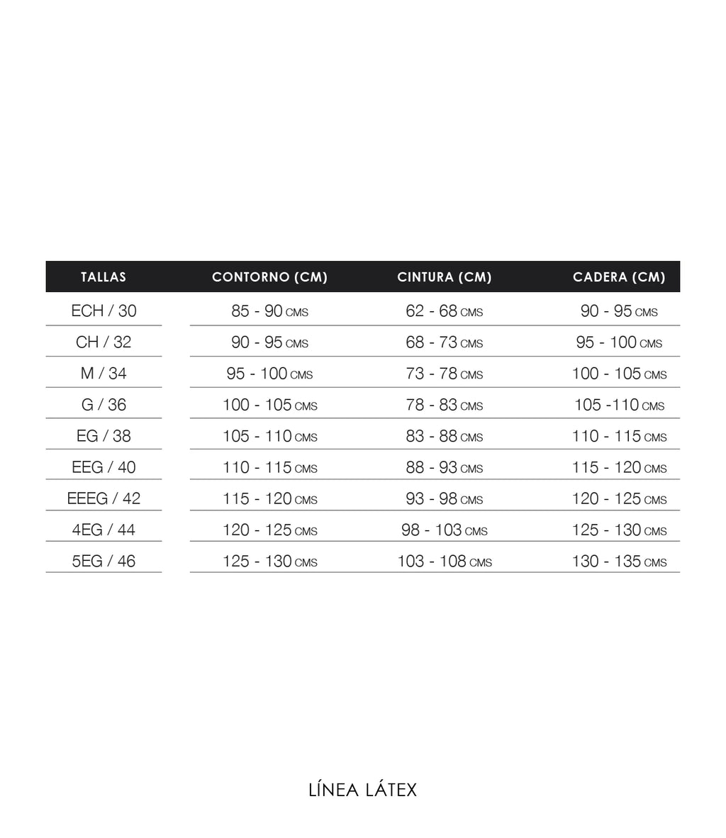 Cinturilla clásica de látex para moldear cintura – Ann Chery 2025